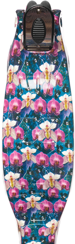 Самокат детский трехколесный Игрокат Dino Print Flowers black
