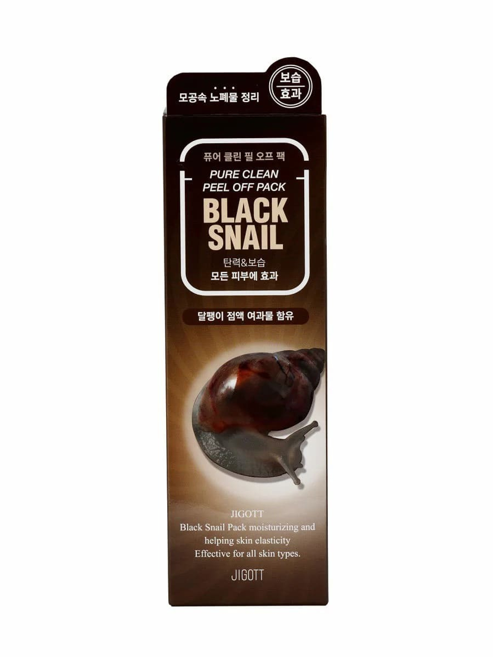 Маска-пилинг для лица Jigott Black Snail Pure Clean Peel Off Pack с муцином улитки 180 мл