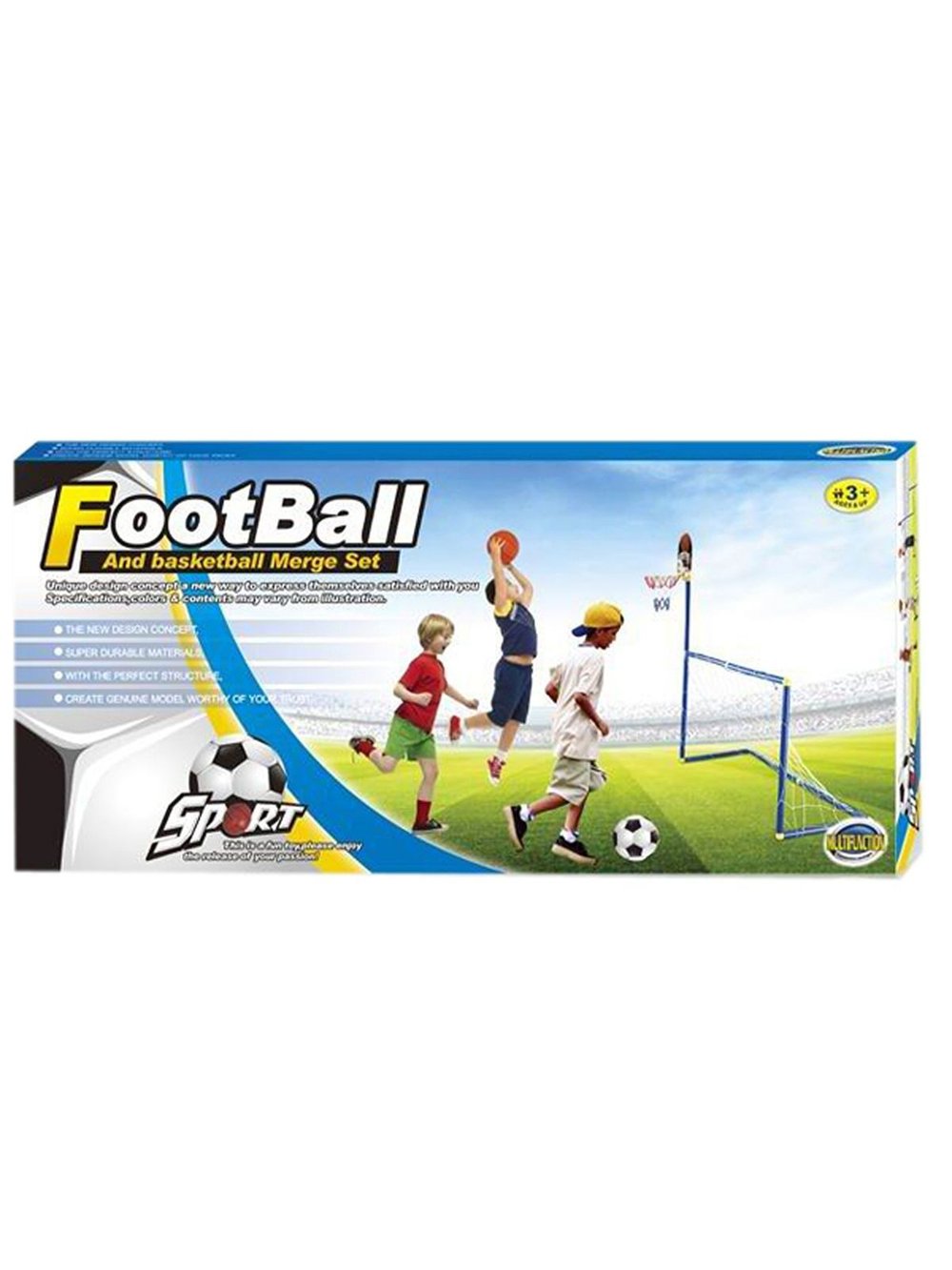 Игровой набор Футбольные ворота 120x56см, футбольный мяч, дартс