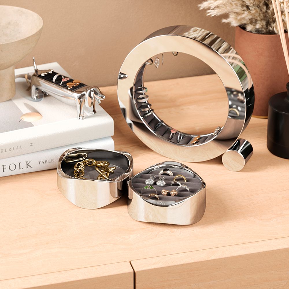 Органайзер для украшений Wavy, хром