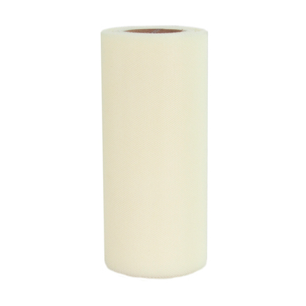 Лента (15 см*22,86 м) Фатин, Кремовый, 1 шт.