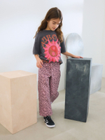 Джинсы широкие для девочки Next E29-136, Розовый, Серый