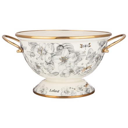 ДУРШЛАГ LEFARD ЭМАЛИРОВАННЫЙ, СЕРИЯ ЯБЛОНЕВЫЙ САД, 22*13 СМ