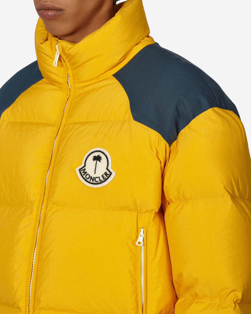 Moncler Genius Пуховик Palm Angels Nevis Желтый