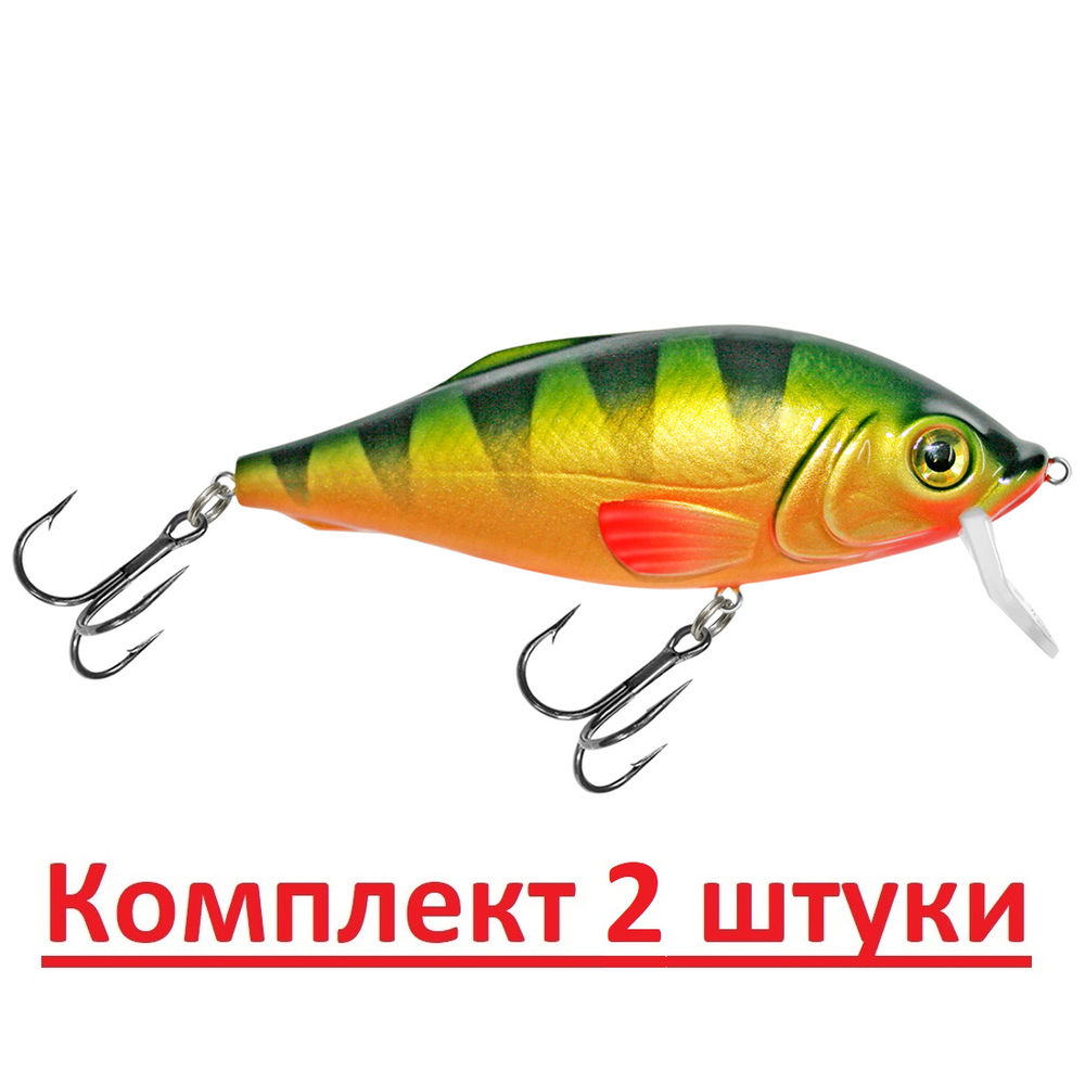 Воблер Шэд Язь 80mm, цвет 048 (окунь), 1 штука