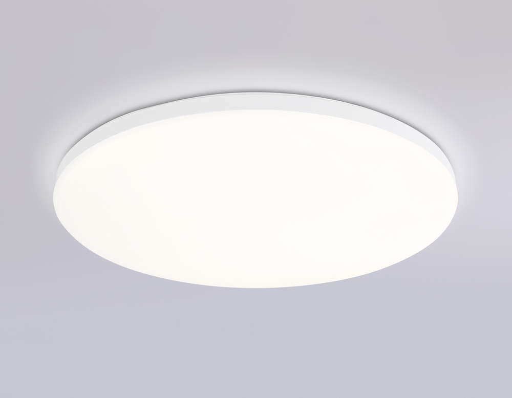 Потолочный светодиодный светильник с Wi-Fi Яндекс Алисой/Tuya/Smart Home/Alexa FZ2001 WH белый IP54 20W 3000K-6500K+RGB D300*55 (ПДУ ИК)