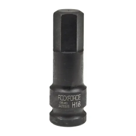 Головка-бита 18мм 1/2" 6-гранная ударная L=78мм ROCKFORCE RF-24407818MPB