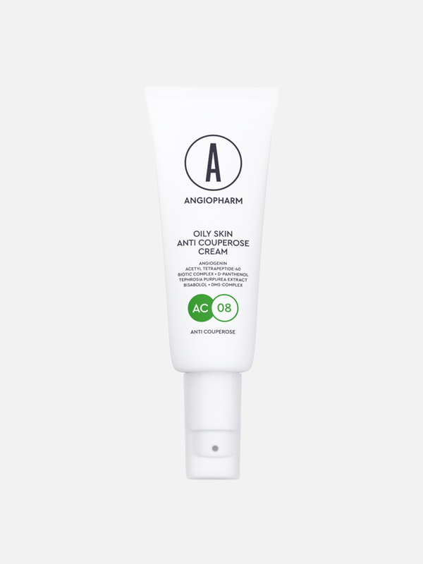 Антикуперозный крем для себопрофицитной кожи Oily Skin Anti Couperose Cream, Ангиофарм, 50 мл