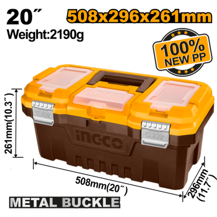 Ящик для инструментов пластиковый INGCO PBX2002 508x296x261 мм