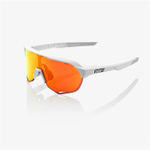 Очки спортивные 100% S2 Soft Tact Off White / HIPER Red Multilayer Mirror Lens (61003-412-01)