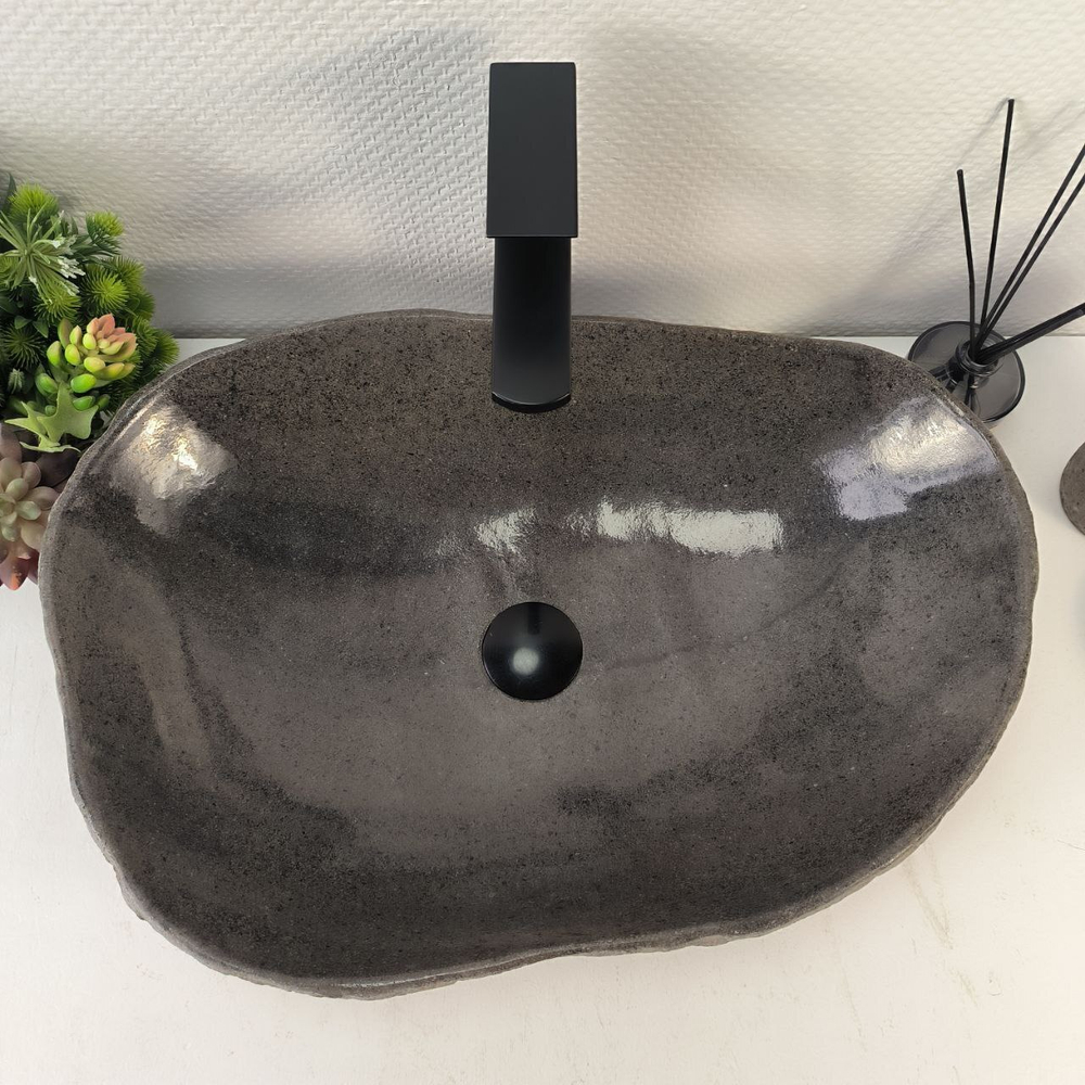 Раковина из речного камня RS-65239 57*40*14 0862