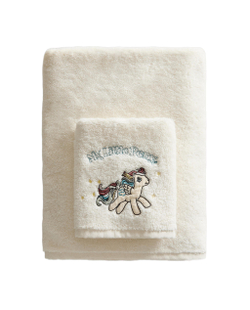 Zara Home Полотенце для лица и рук из хлопка, кремовый