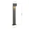 SL9513.705.01 Светильник уличный наземный ST-Luce серый/серый LED 1*12W 2700K BRIK