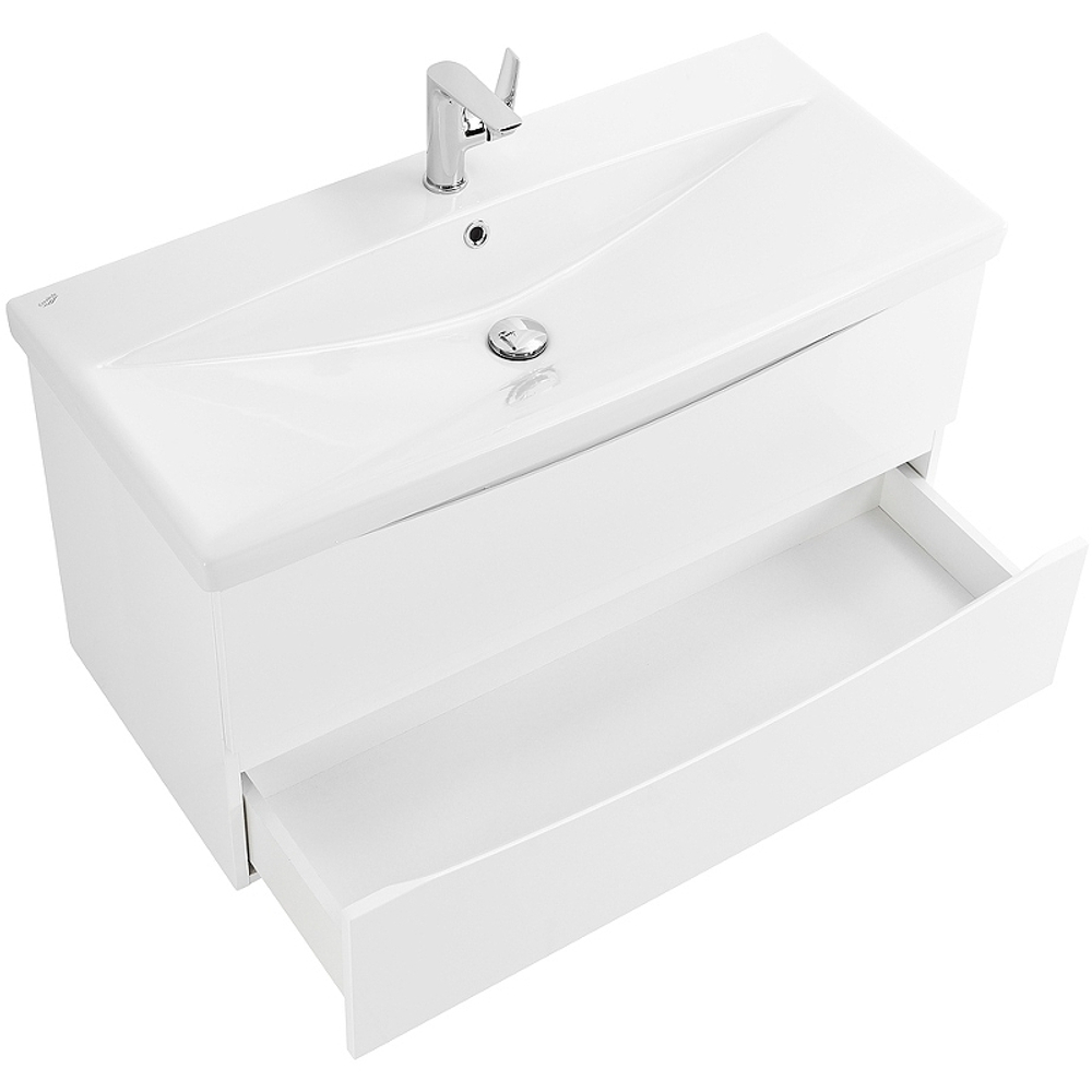 Тумба под раковину BelBagno Marino-Cer 80 MARINO-CER-800-2C-SO-BL-P подвесная Bianco Lucido