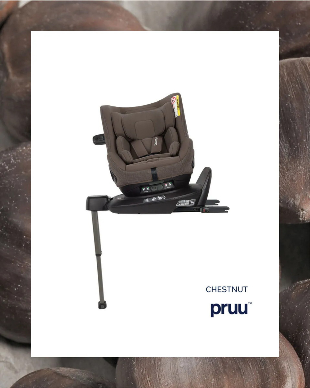 Автокресло Nuna PRUU 0-1 (40-105 см, 0-19 кг) Chestnut