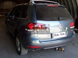 Фаркоп оцинкованный Galia V052C для Audi Q7 2006-2015, Porsche Cayenne 2002-2010, 2010-, Volkswagen Touareg 2002-2010, 2010-(паспорт и сертификат в комплекте)(без электрики)