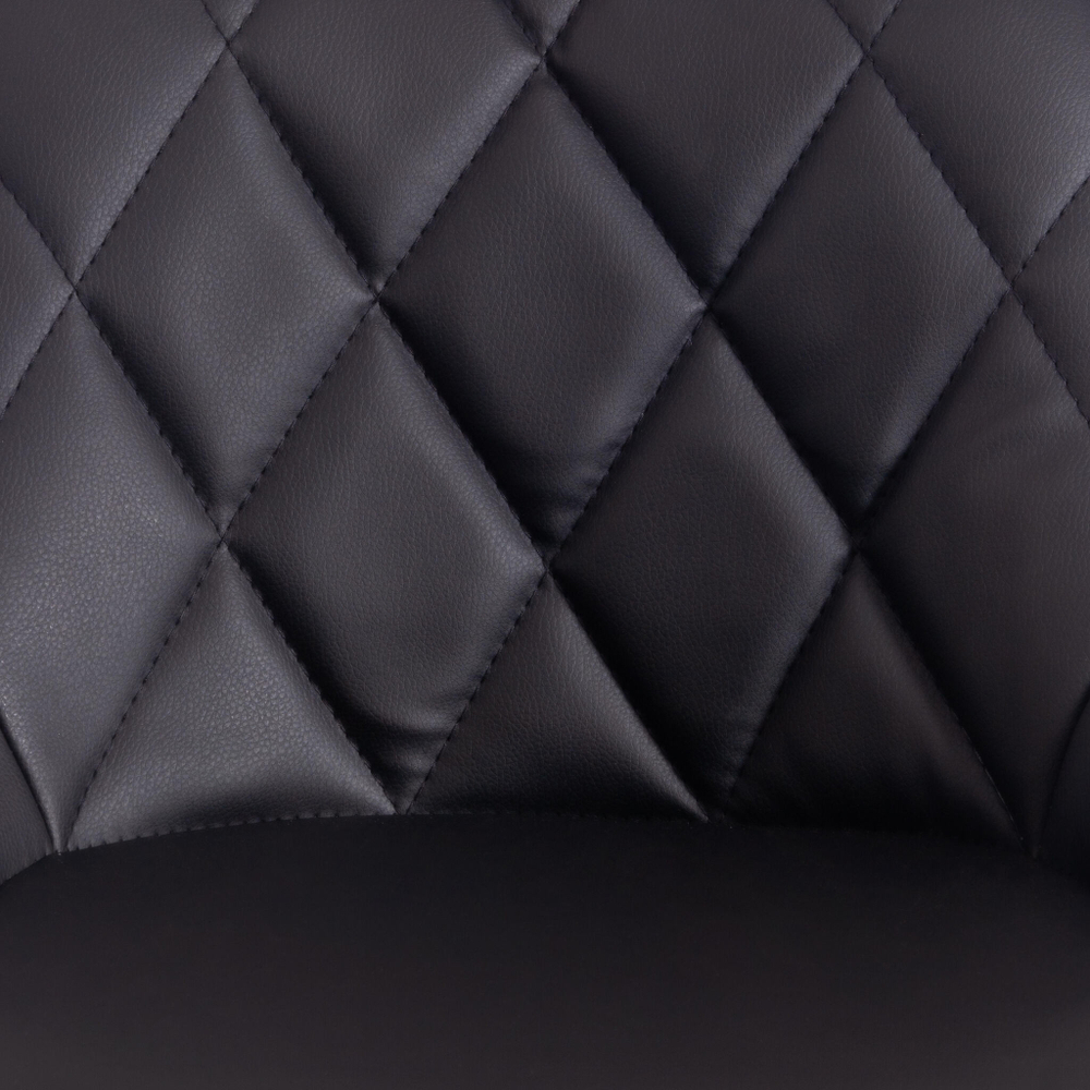 Стул барный MESSY (mod. KY704C) металл/экокожа, 47*48*84-105 см, черный/белый/хром (Комплект из 2 шт.)