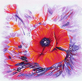 "Мак 1"-1367 канва с рисунком