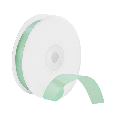 Лента Атлас Нежно-бирюзовый / 25 мм * 22,85 м