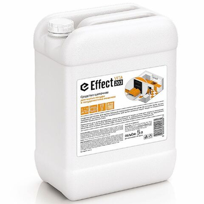 Эффект ВИТА 203 Средство щелочное для мытья посуды в посудомоечных машинах, 5 л