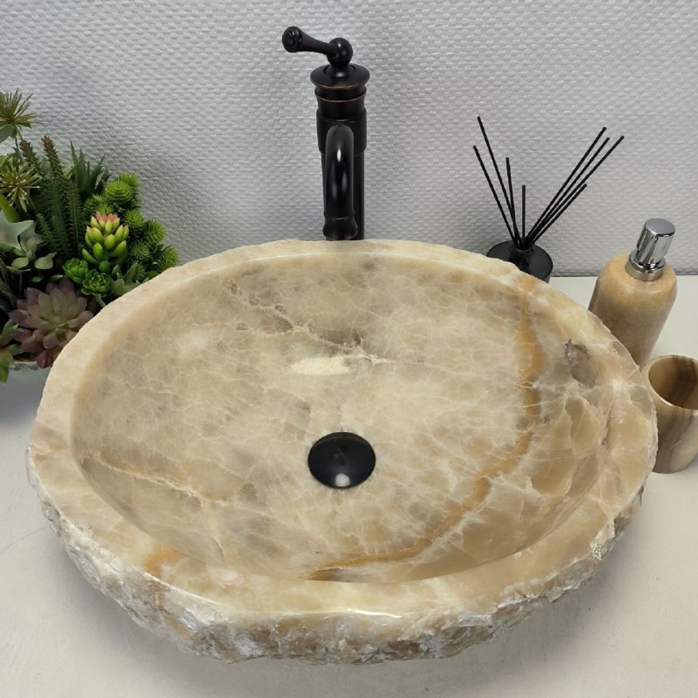 Раковина из оникса Erozy Yellow EO-62234 53*41*15 0096