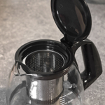 Чайник заварочный 0,7л стеклянный с металлическим ситом, BZ-127