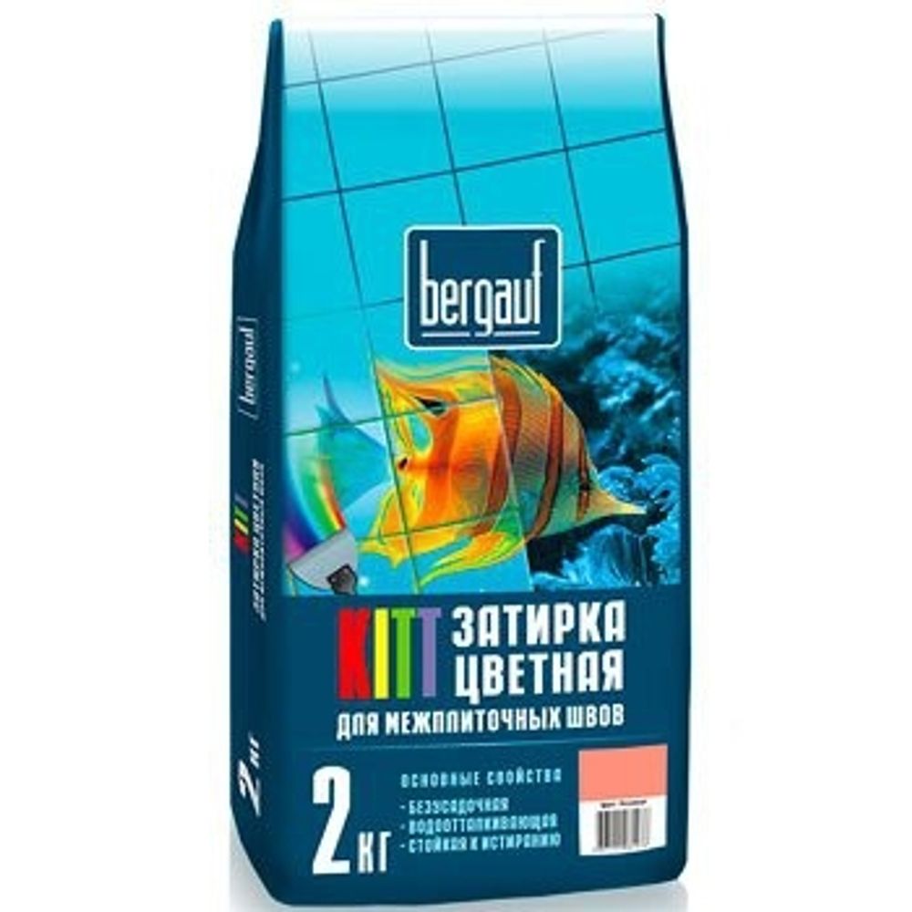 БЕРГАУФ Затирка терракот 1-10мм (2кг) Elast Premium