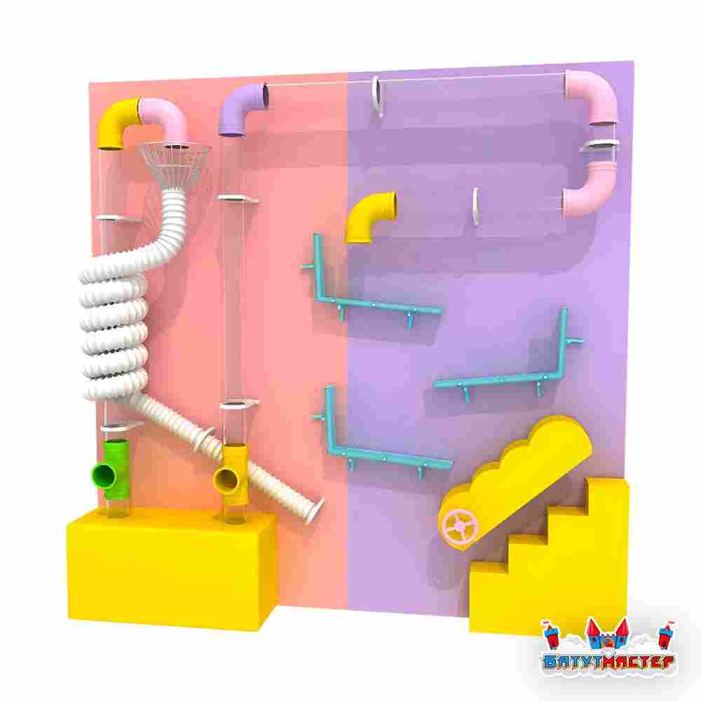 Детская интерактивная игровая стена «Шаропад делюкс», 2,59×0,5×0,5 м