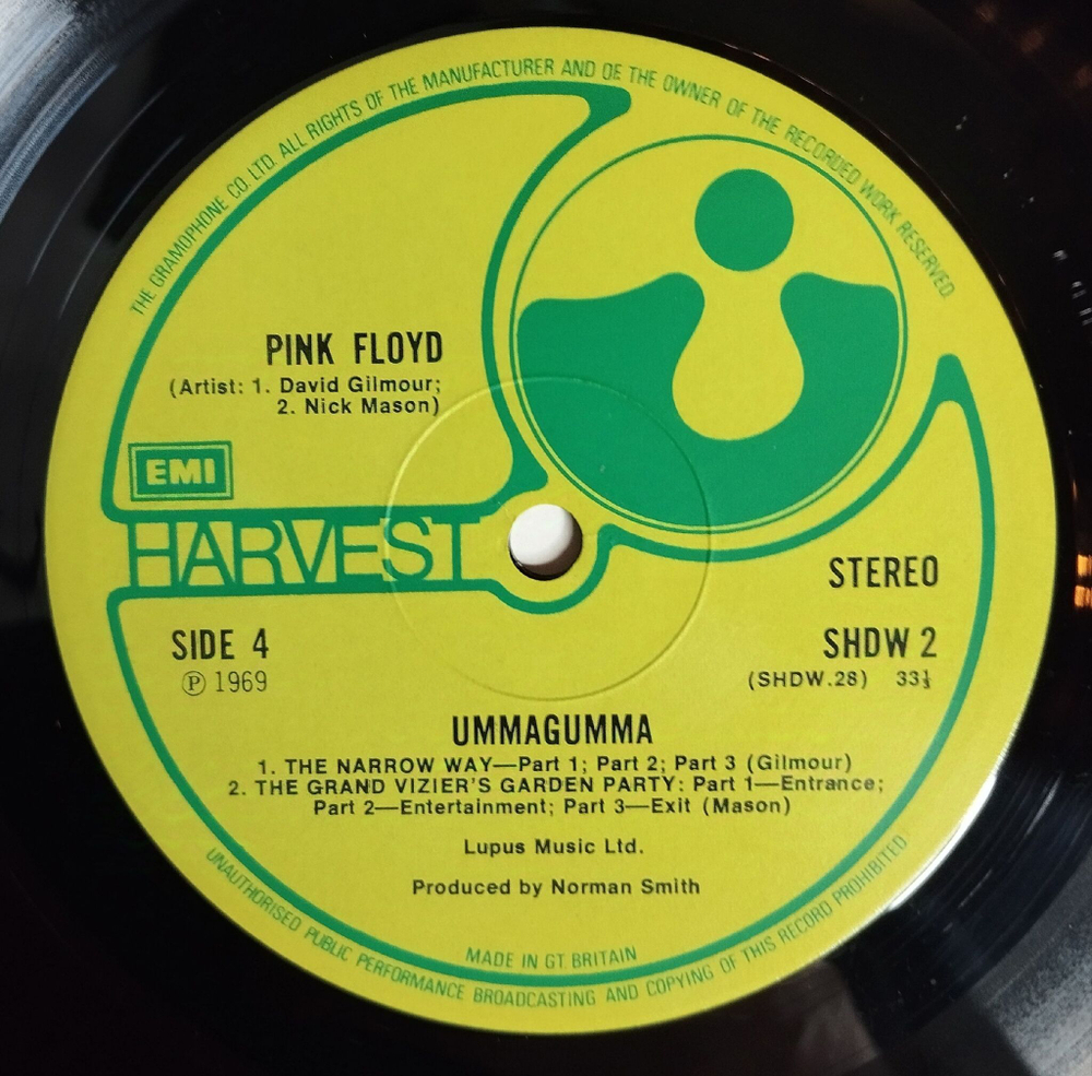 Винтажная виниловая пластинка LP Pink Floyd Ummagumma (UK 1969)