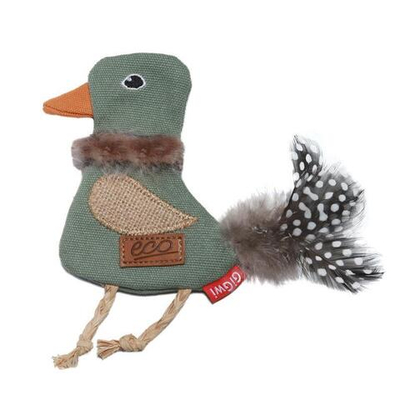85018 Игрушка для кошек Птичка с кошачьей мятой 14 см, серия CATCH & SCRATCH ECO, Gigwi
