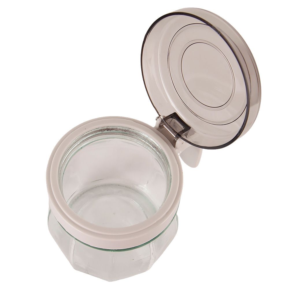 Емкость для сыпучих продуктов с ложкой (стекло, полипропилен) V= 350 мл (подарочная упаковка)