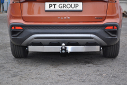 Фаркоп PT GROUP /съемный квадрат/ С нержавеющей Накладкой Volkswagen Taos 2021-(паспорт и сертификат в комплекте)(без электрики) арт.VTS-21-991124.00