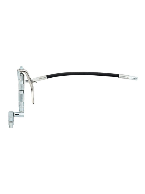 Пистолет для смазки с гибким носиком с 4-х лепестковым наконечником с запорным клапаном, G 1/4" (F)