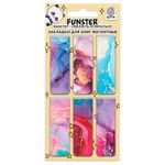 Закладки для книг МАГНИТНЫЕ, "АССОРТИ 5 ДИЗАЙНОВ ABSTRACTION", 6 штук, 60x20 мм, FUNSTER (ФАНСТЕР), 116653