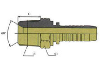 Фитинг DN 12 NPTF 3/4