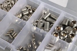 Набор гужонов M3 M4 M5 M6 M8 200 предметов. Винты без шляпки, винт без головки