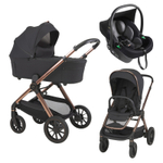 Детская коляска Espiro 3 в 1 Code 2025 10 clever black/Чёрный (Black 110)