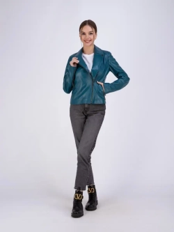 Косуха кожаная куртка женская Турция