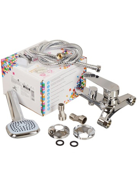 Смеситель ванна MELODIA Samba картридж д.35мм короткий излив c акс. MDV30840