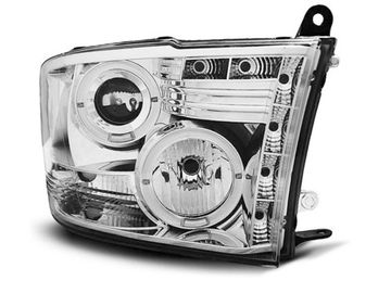 Передние фары angel eyes chrome для Dodge Ram 09-11