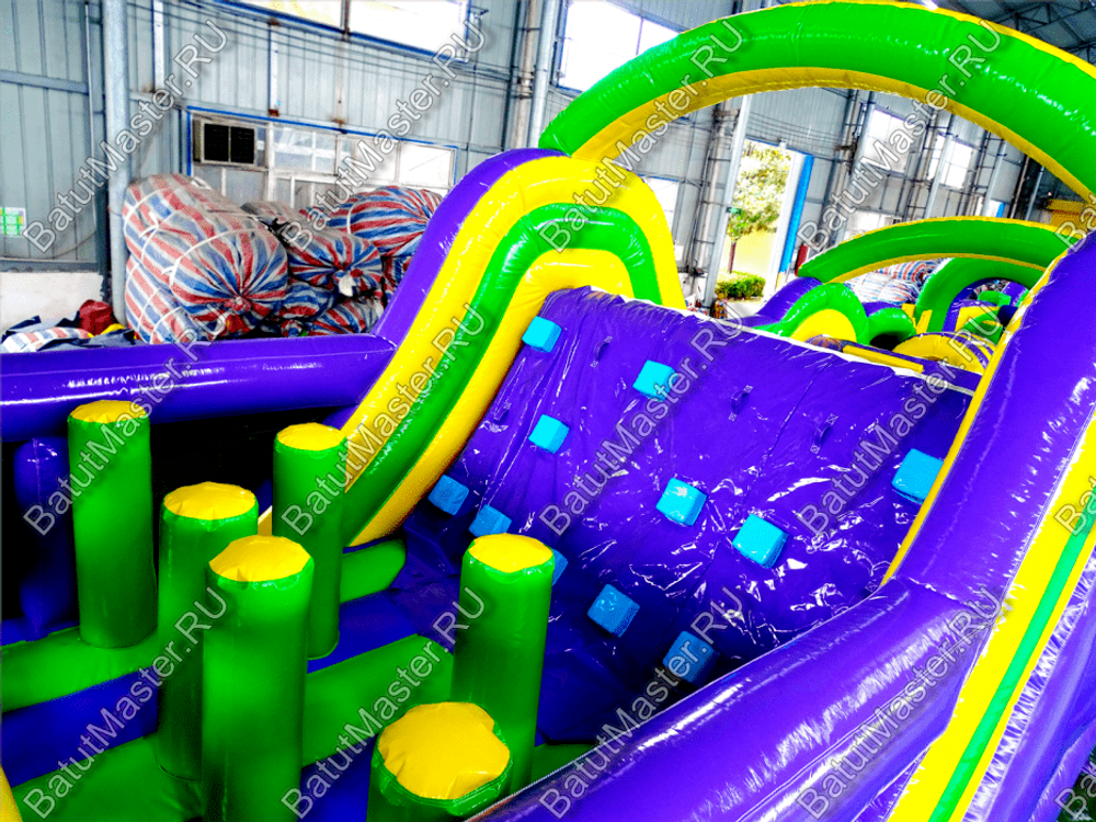 Надувной батут "Длинная полоса препятствий" 29*4*5 м