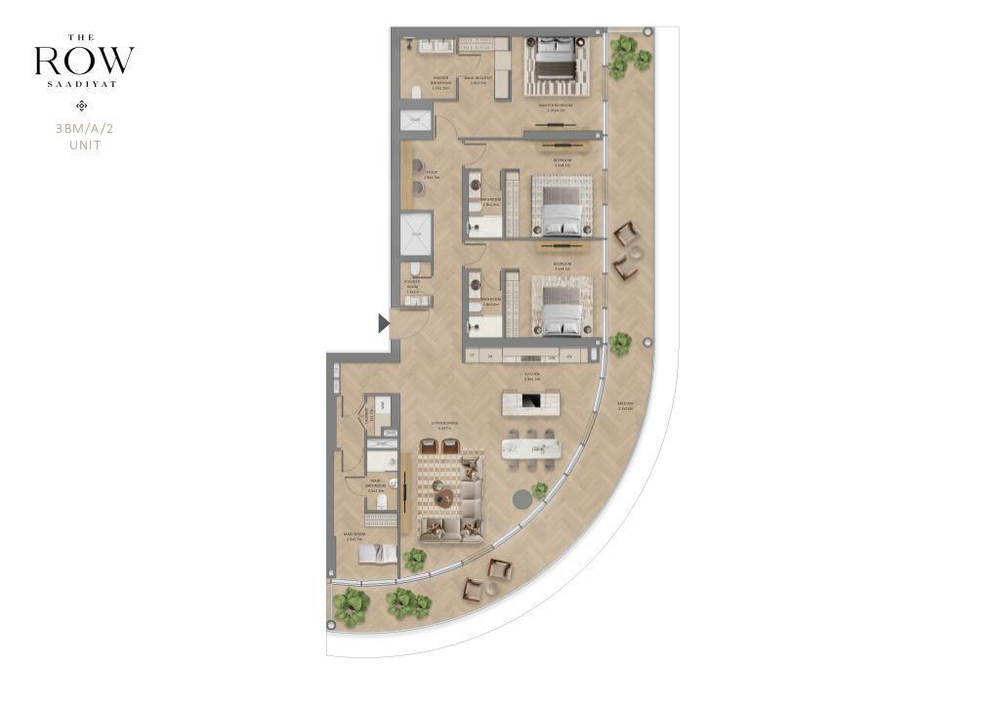 "The ROW", Абу-Даби. Апартаменты в самом центре культурного района острова Саадият.