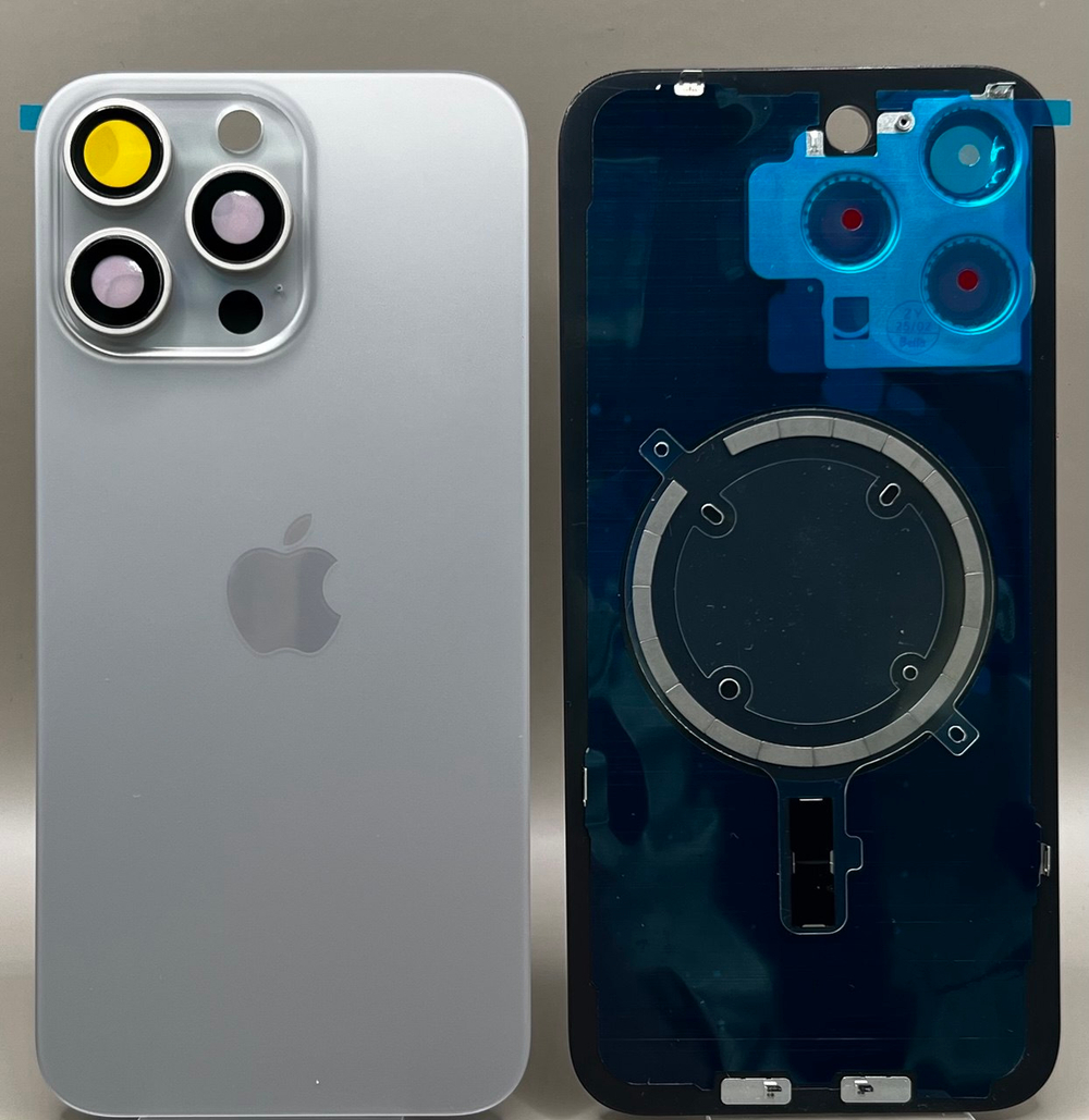 Крышка iPhone 15 Pro Max Natural Titan/ Натуральный Титан ориг