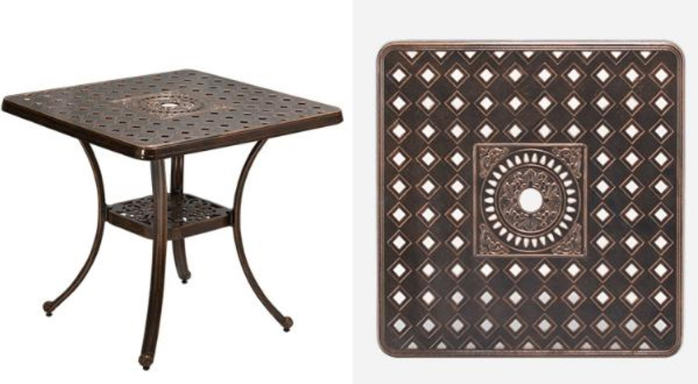 Стол из литого алюминия Эскиз(Desing)