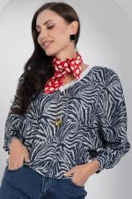 Джемпер Бери и беги (сине-серый) Б12680-7 LT Collection