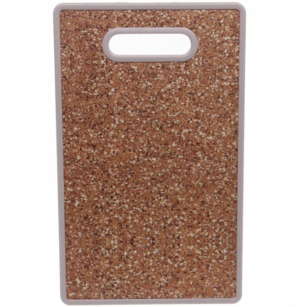 Доска разделочная пластиковая «Каменная крошка» 22*37см, коричневая