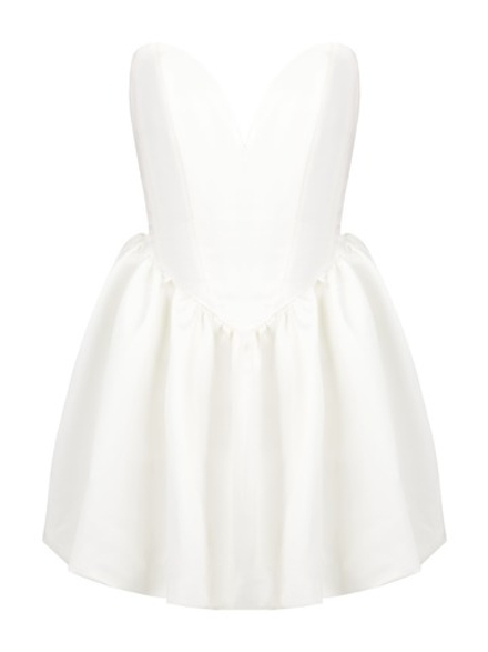 Платье мини Baby doll, белый