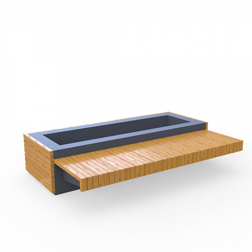 Лавка-вазон Милан 2