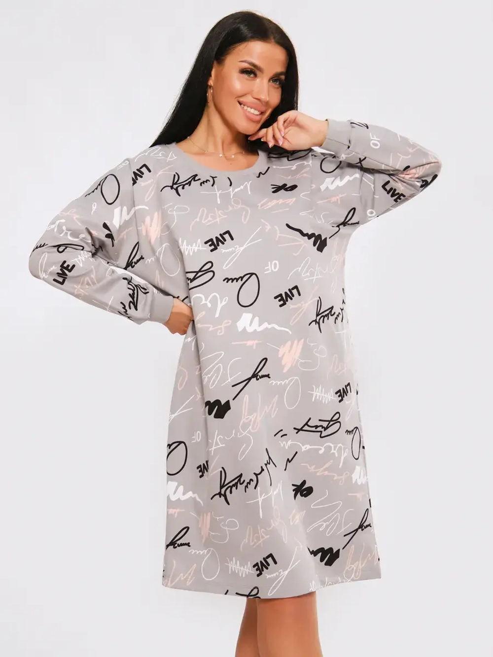 Ночная сорочка утеплённая