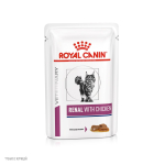 Royal Canin RENAL WITH CHICKEN Корм влажный для кошек для поддержания функции почек курица в соусе 85г